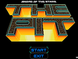 The Pit startup screen.